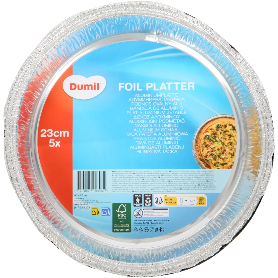 Plats en aluminium ronds Dumil