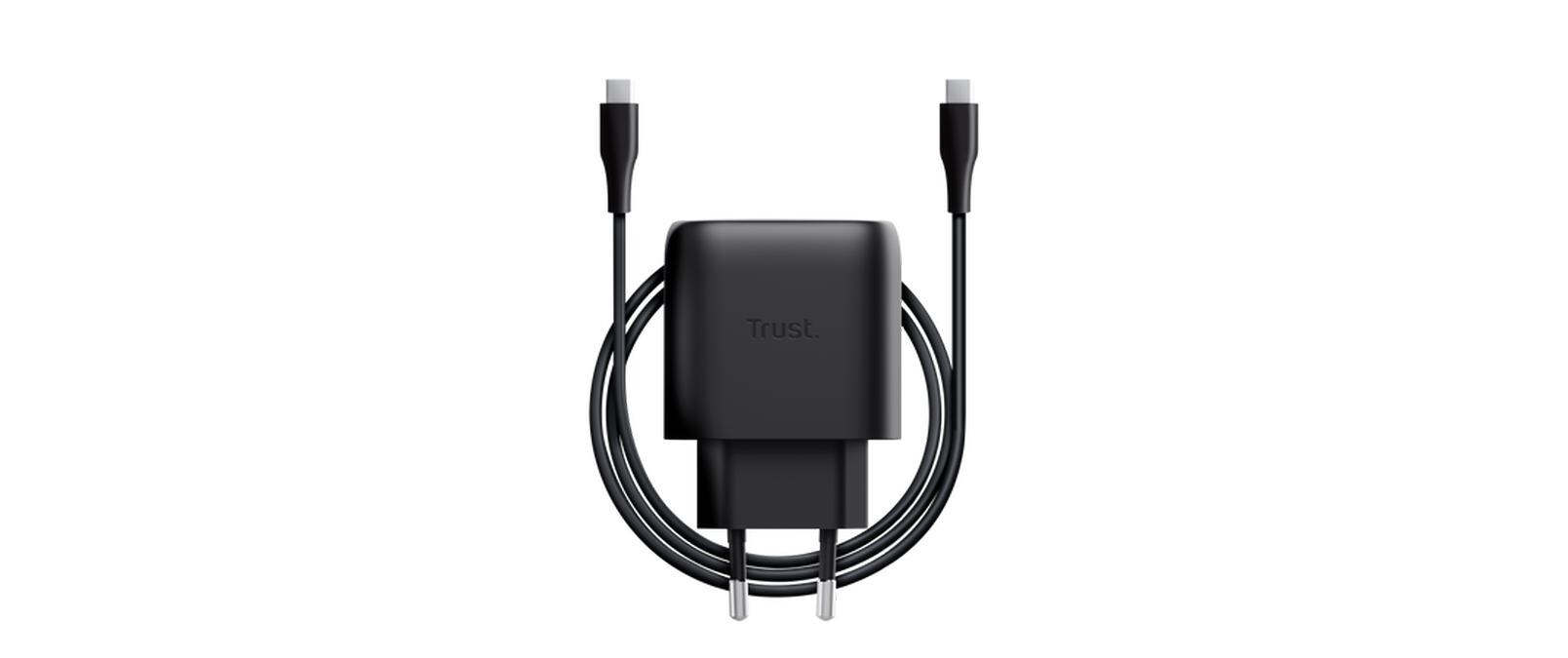 USB-Wandladegerät Maxo USB-C-GaN 45 W SchwarzUSB-C-Ladegerät mit 45 W und energieeffizienter GaN-Technologie