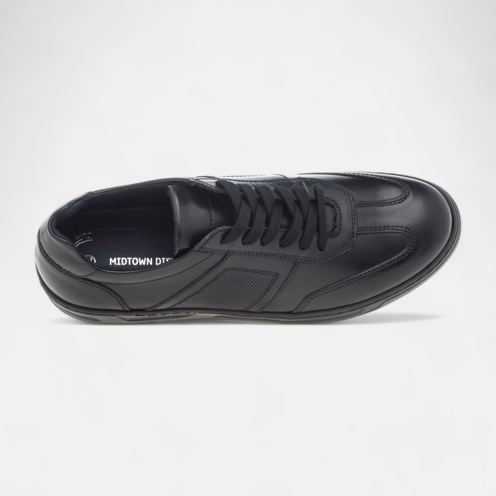 Baskets basses Homme en cuir noir