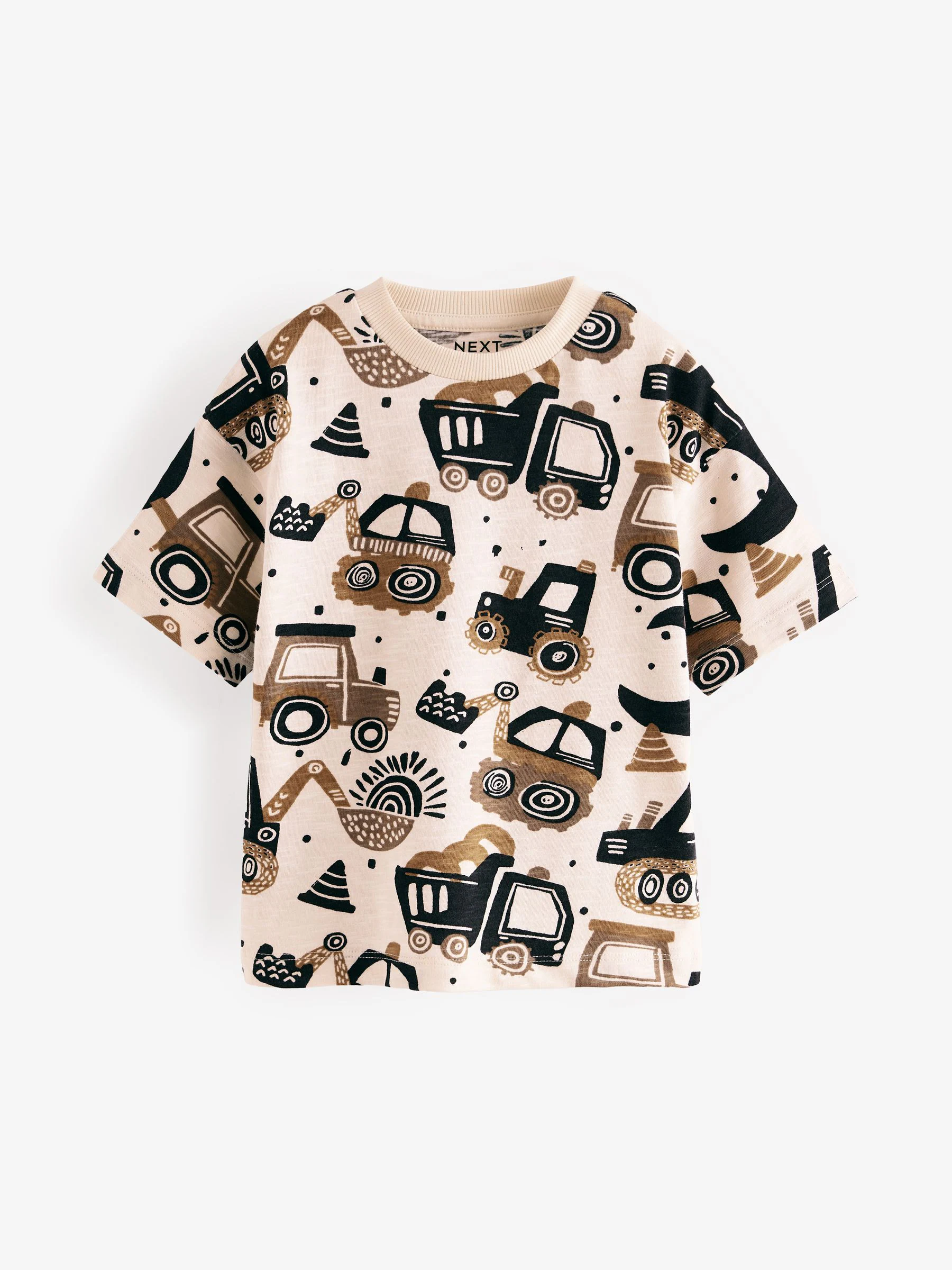 Zwart/wit - Set van 4 T-shirts met korte mouwen (3mnd-7jr)