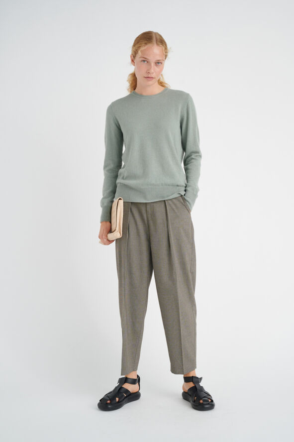 InWear LukkaIW Crew-neck Pullover Premium - 100% Cashmere Vetiver green