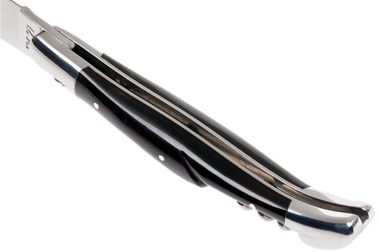 Laguiole en Aubrac 12cm zakmes met kurkentrekker, buffelhoorn L0312BUI-FSI1