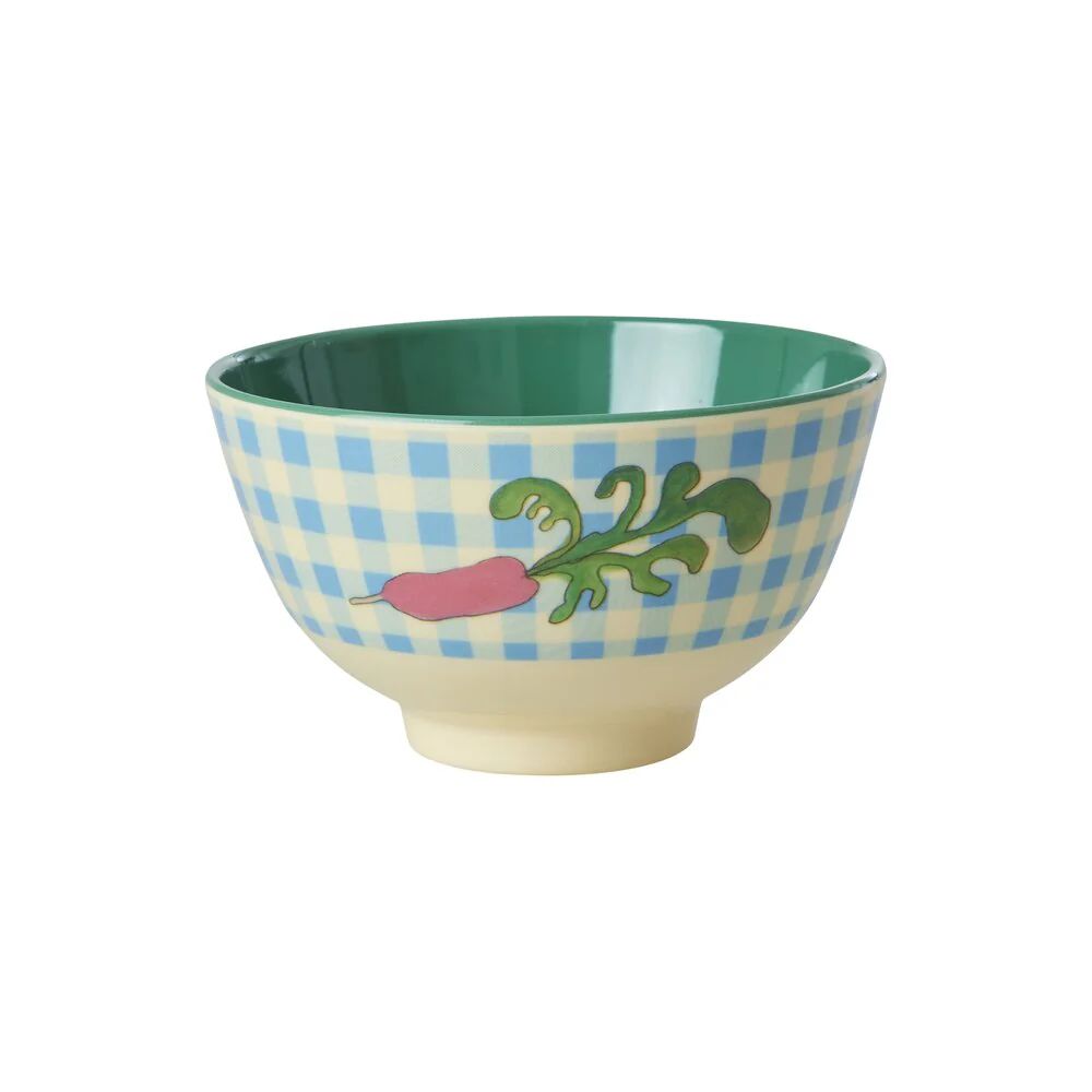 RICE  Melamine Ravishing Radish Print Small skål - 300 ml.