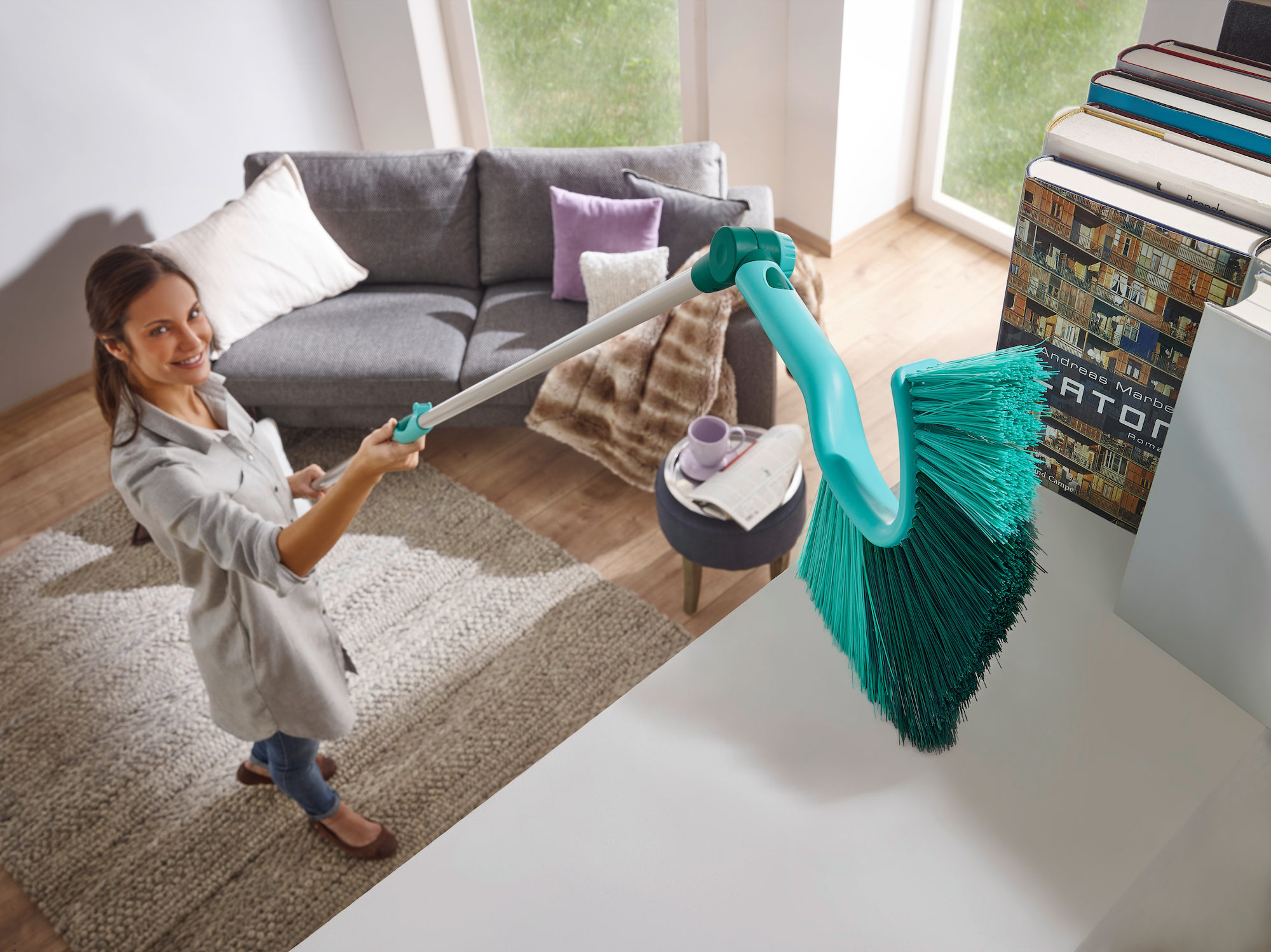 Leifheit Dusty telescoop CS stofbezem - 110-190 cm