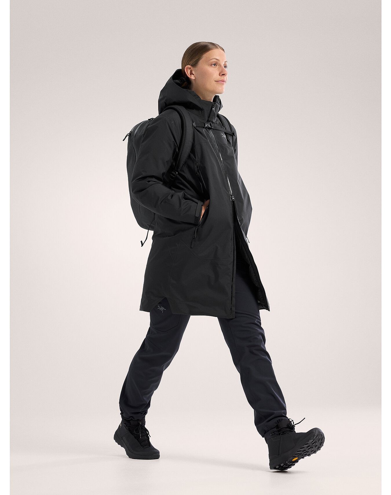 Beta Down Parka Dame Black