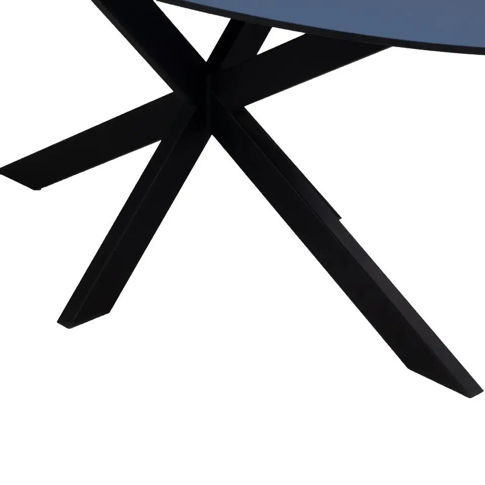 Eettafel Zwart Fenix Metaal - 200x90x76cm - Harper