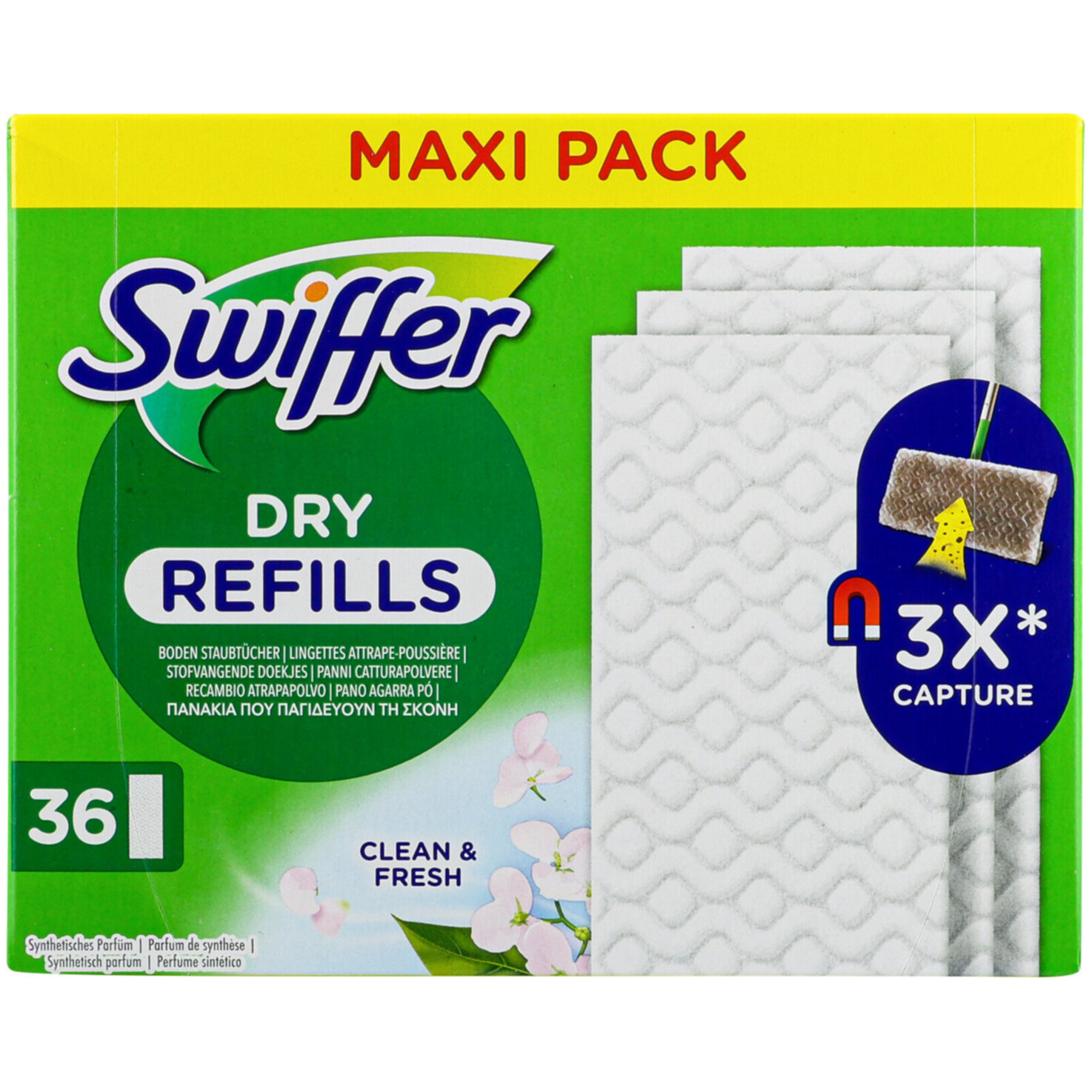 Swiffer trockene Bodentücher, 72 Stück