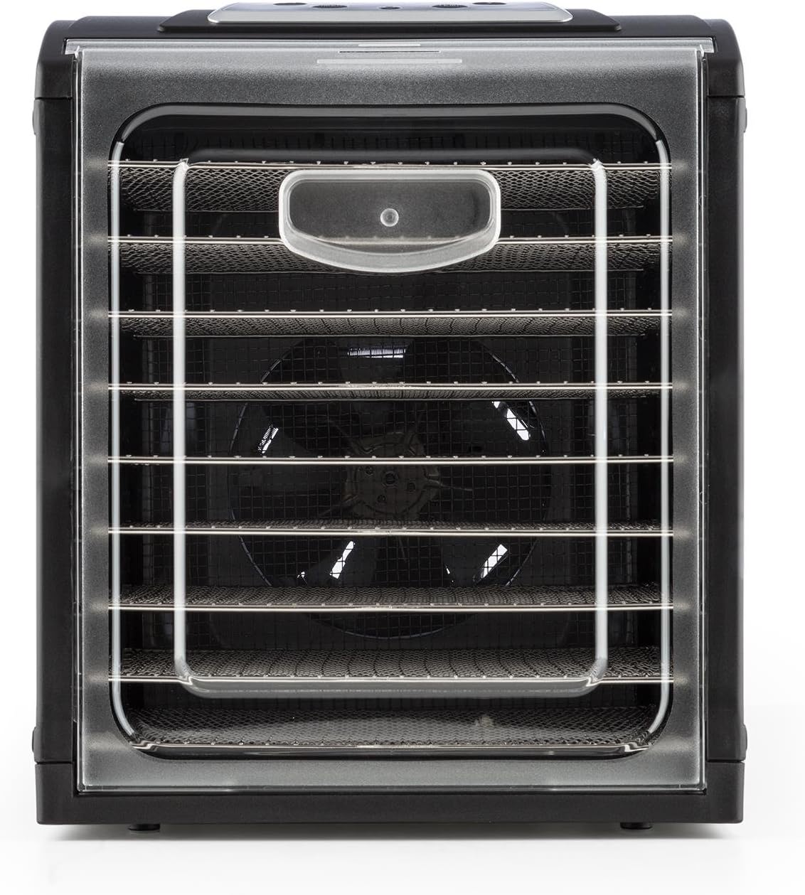 Klarstein Dörrautomat, Dörrgerät, Food Dehydrator, Dörrautomat aus Metall, Dehydrator Food Dryer, 9 Ablagen, 700 Watt, Touch-Display, Timer, Edelstahlheizelement, HotAir Circulation System, Schwarz
