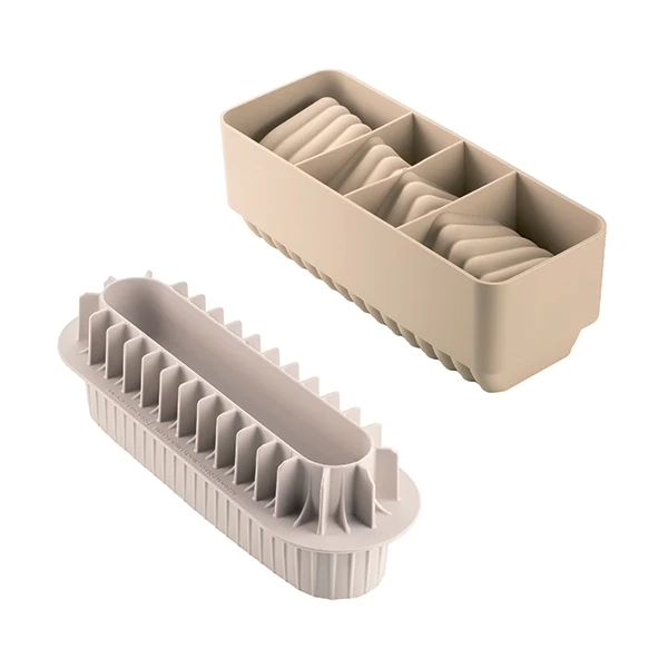 Lot moule en silicone Corallo et moule à insert bûche Silikomart