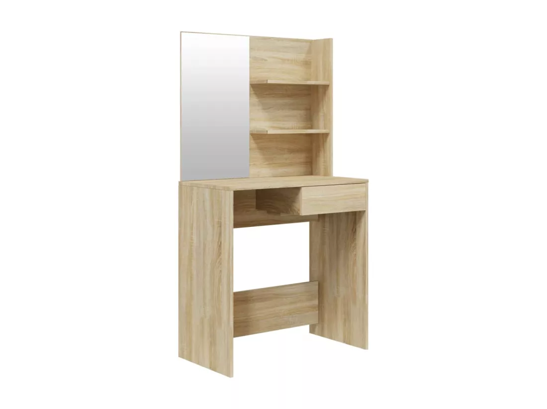 Coiffeuse avec miroir Chêne sonoma 74,5x40x141 cm