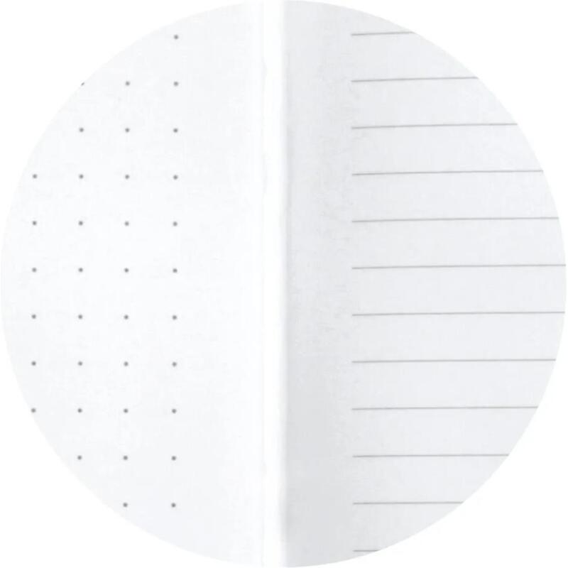 Notebook Ariel ligné et dots 10,5 x 15 cm - Argent