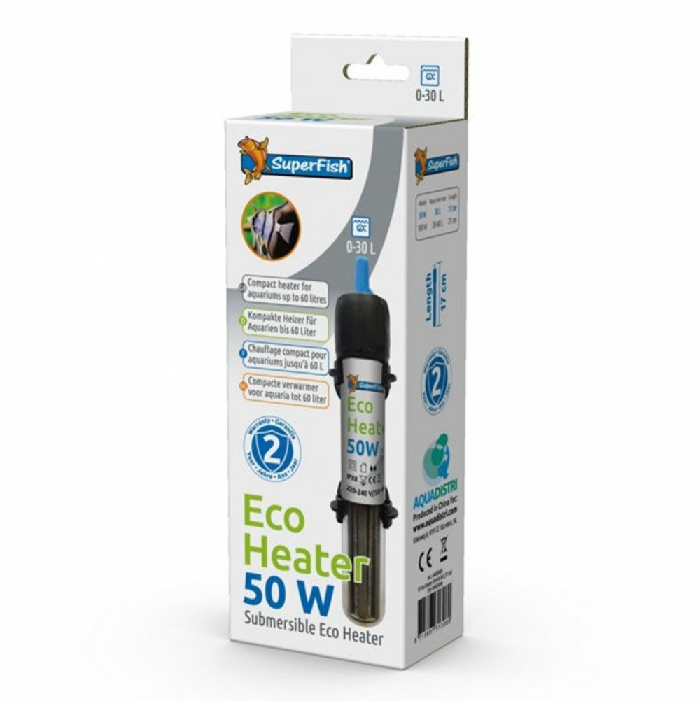 Eco heater 50w : pour aquarium jusqu'à 30 litres