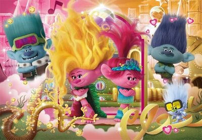 Clementoni Super Color Trolls Puslespill 104 Brikker