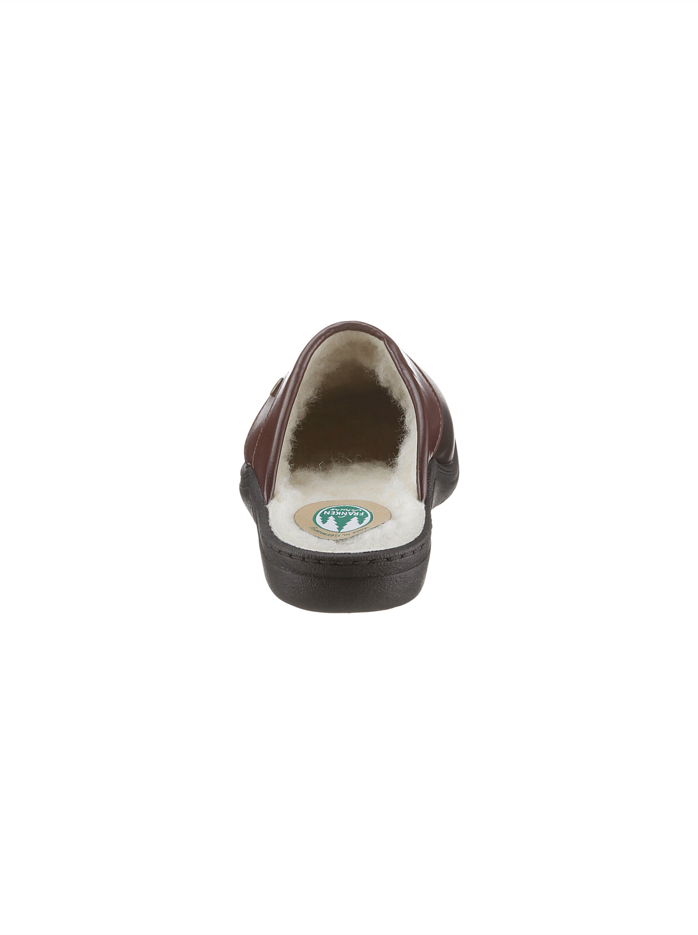 Pantoffel in braun