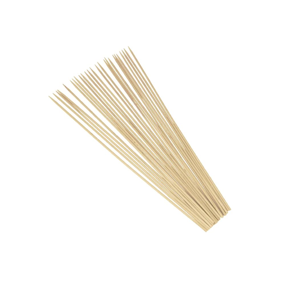 100 brochettes en bois 25 cm Metaltex