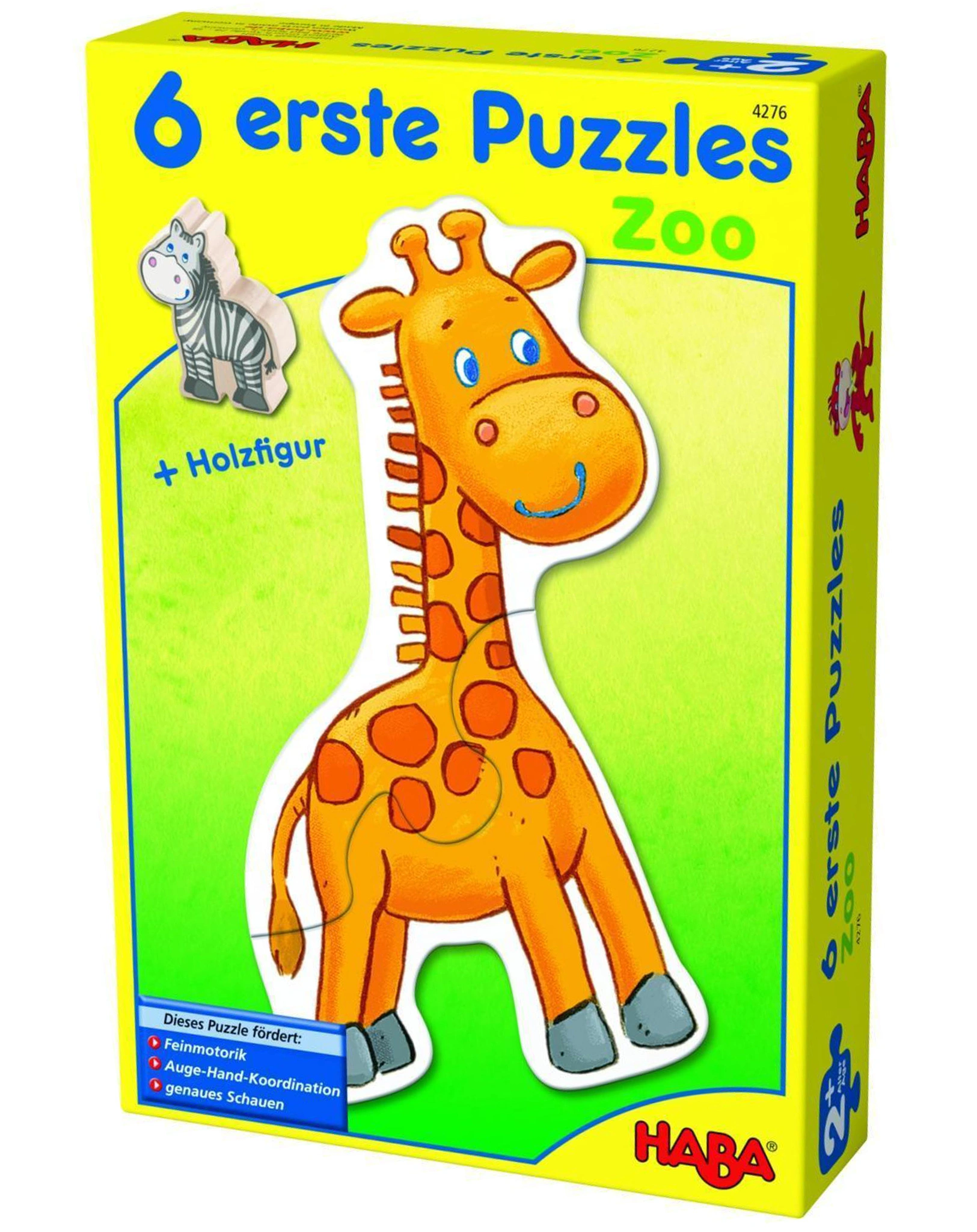 Puzzle 6 erste Puzzles Zoo in bunt