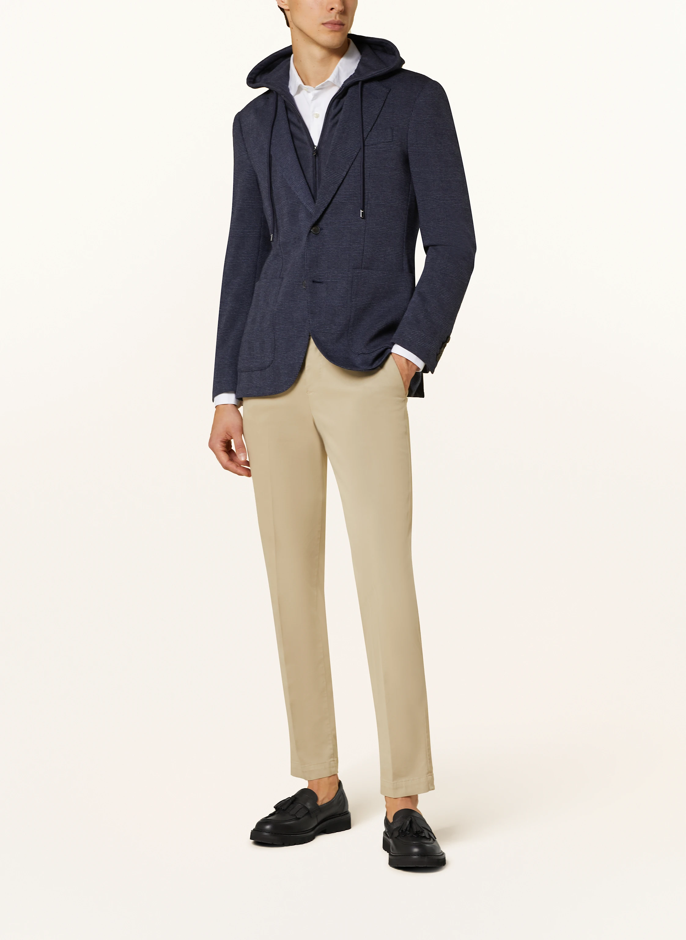 HACKETT LONDON Flanellsakko Extra Slim Fit mit herausnehmbarer Blende