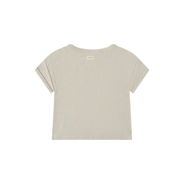 Organic Zoo T-Shirt Gaufré | Blanc cassé