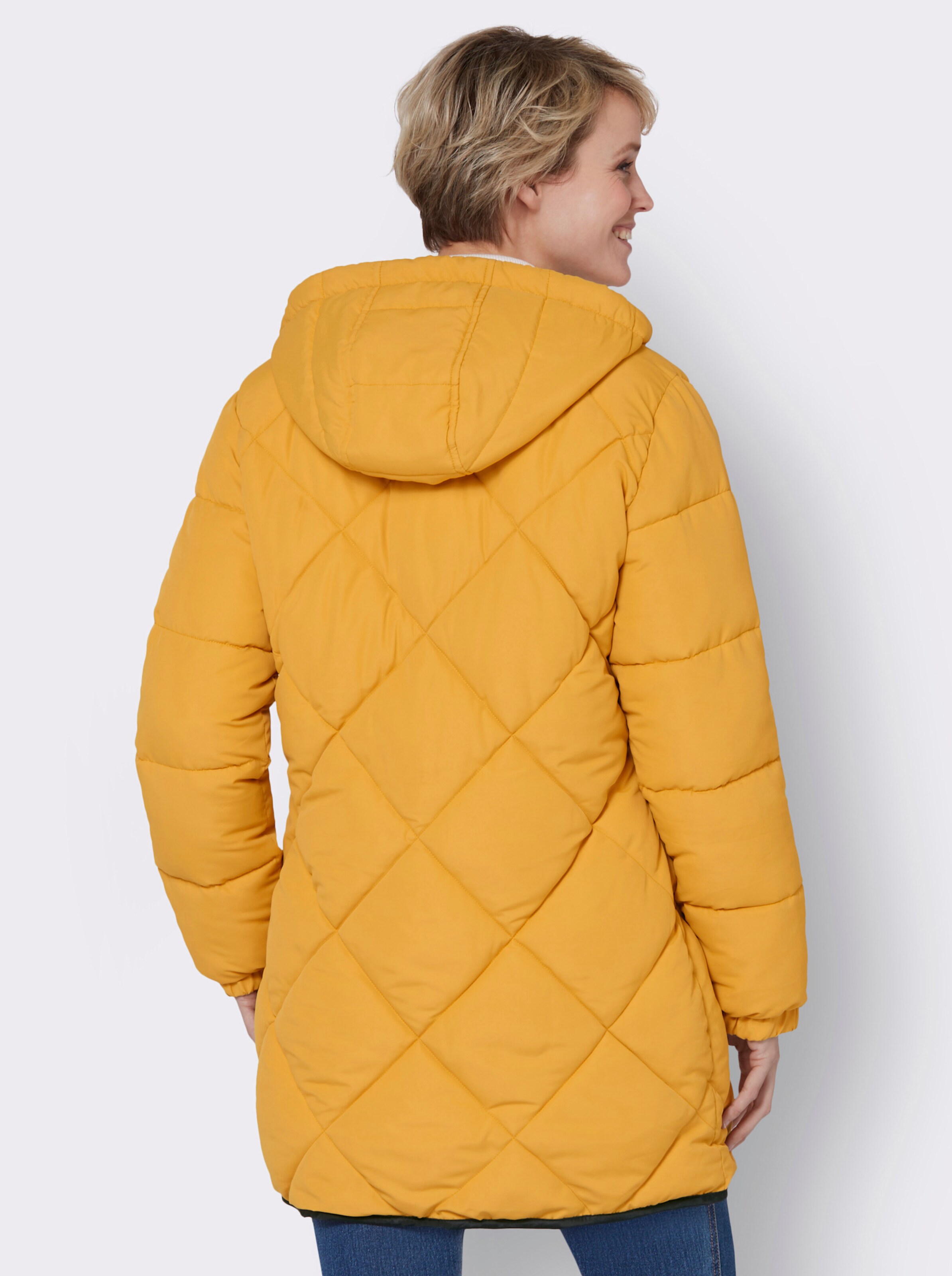 Longjacke mit elastischen Bündchen