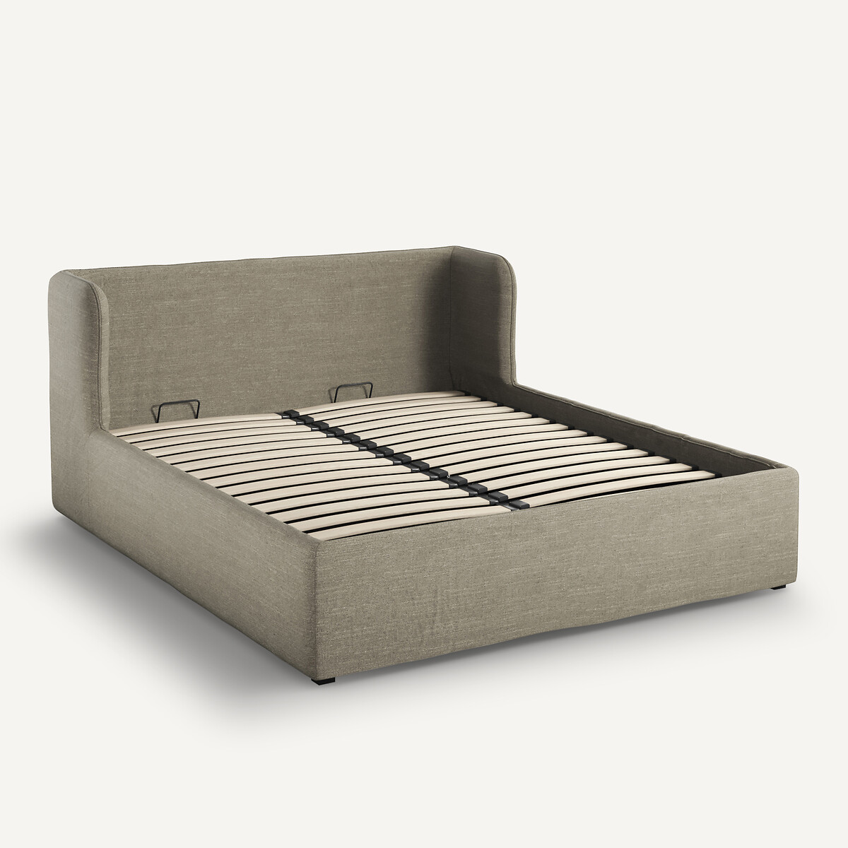 AM.PM<br>Cama dobrável em linho com estrado de ripas rebatível, Robwig