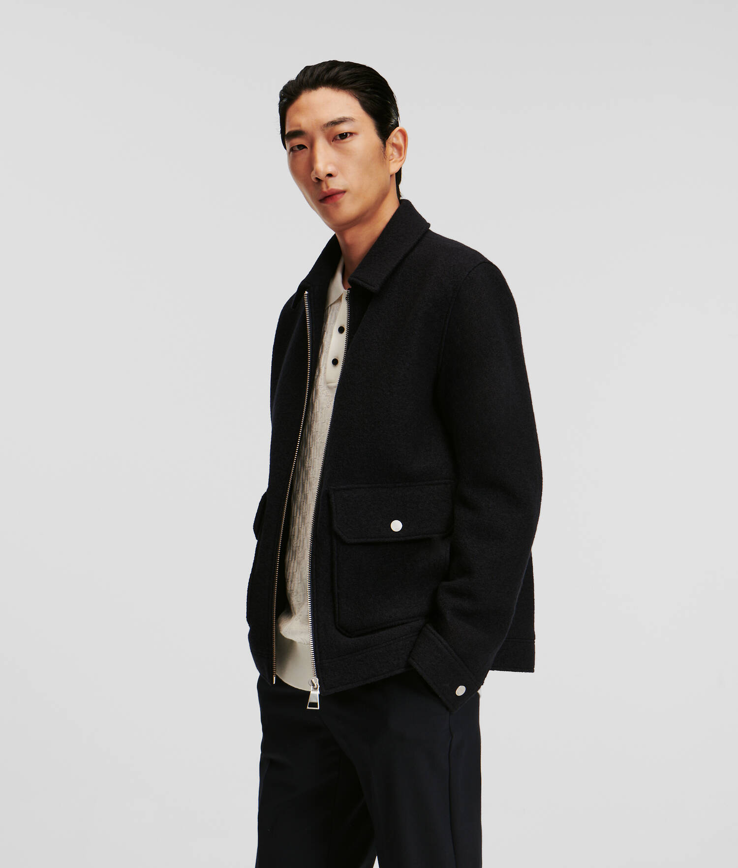 VESTE EN BOUCLÉ KARL ESSENTIAL