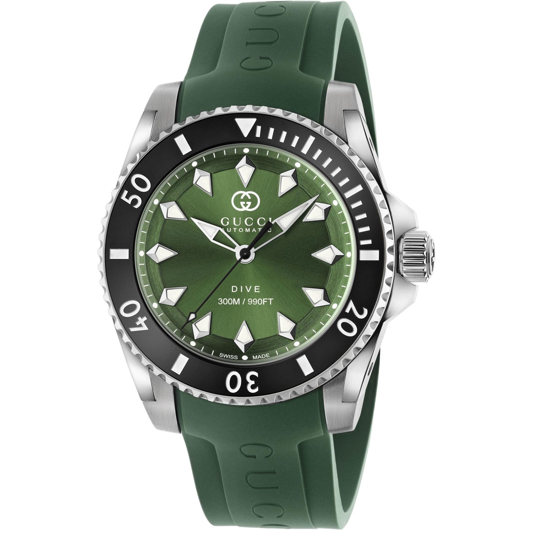 Gucci Dive L Automatic Grün
