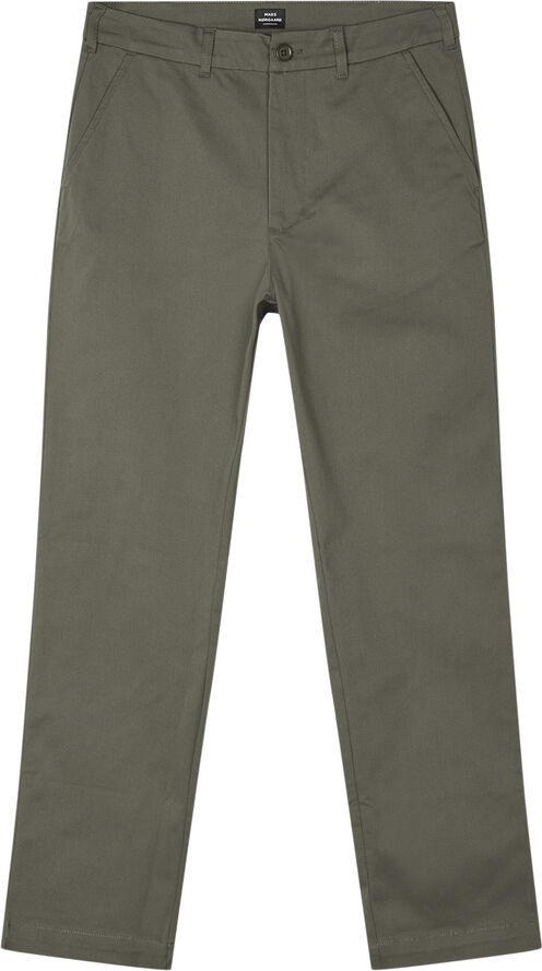 Mads Nørgaard - Copenhagen Cotton Twill Stretch Elias Pants Grøn