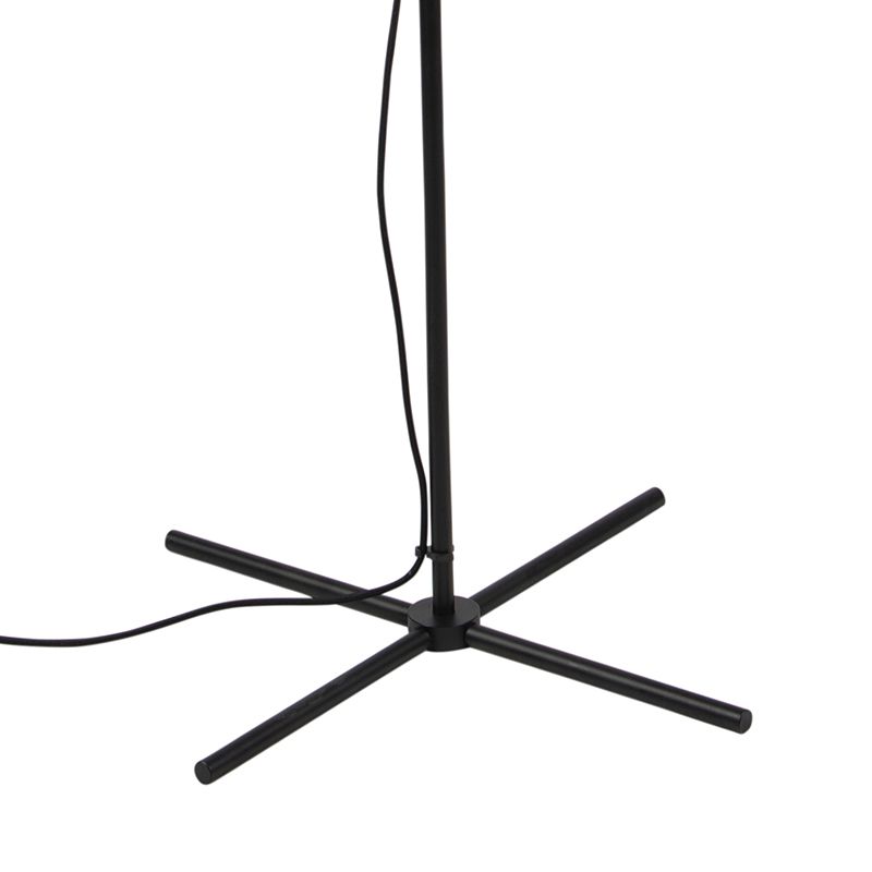 Industriële vloerlamp zwart kantelbaar - Movie