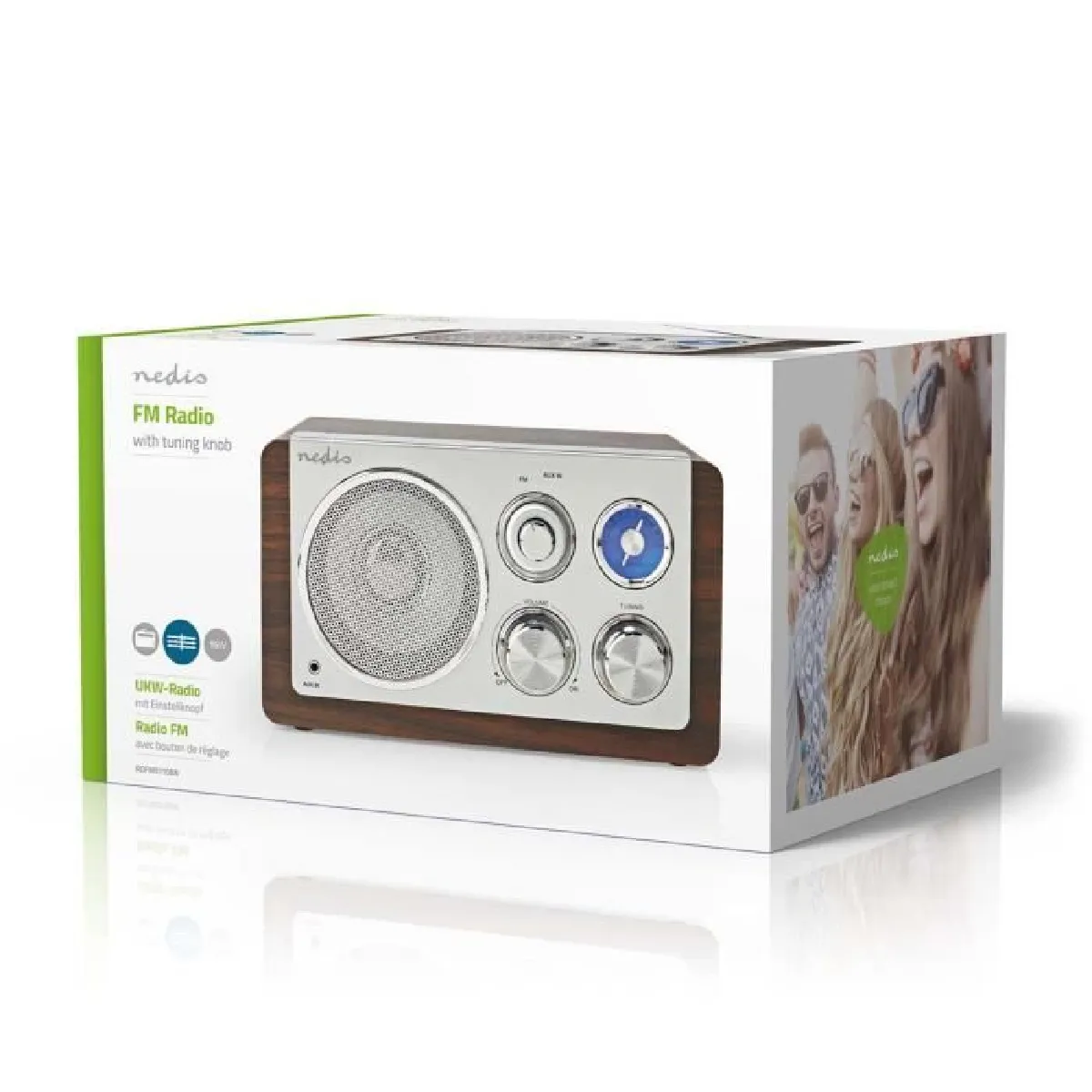 Nedis Radio Vintage - Bois