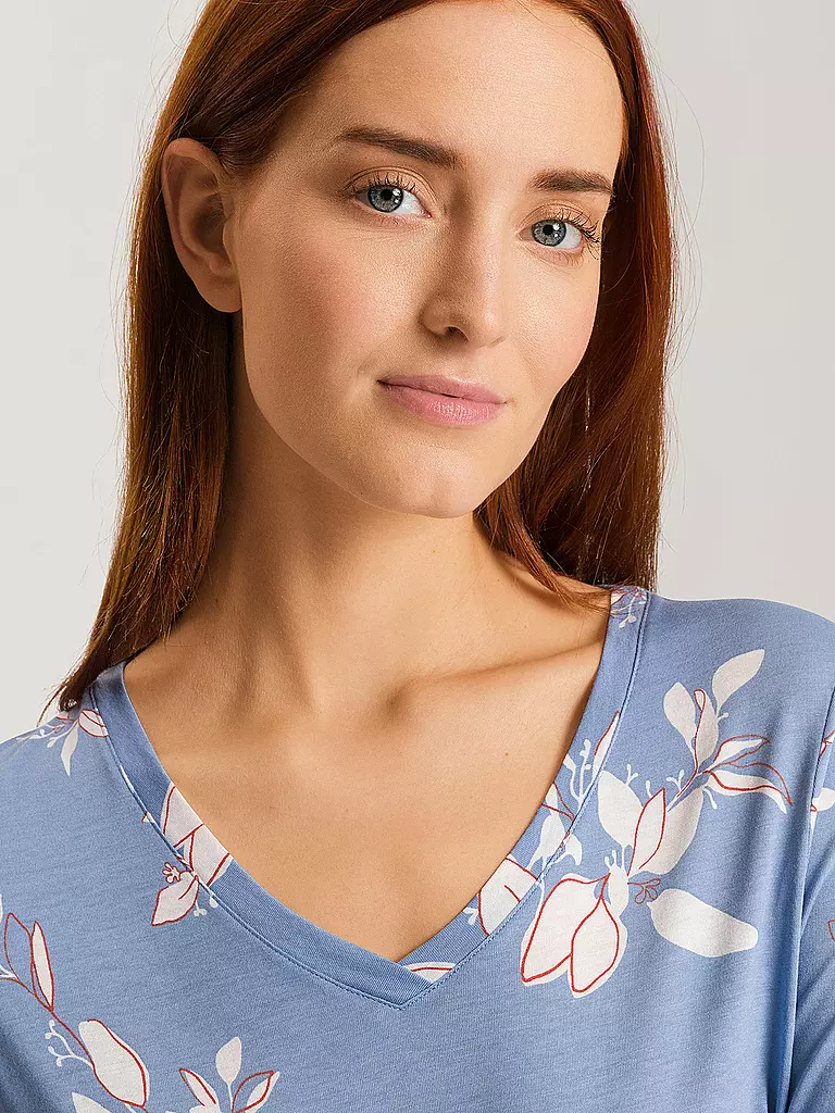 HANRO Nachthemd - Sleepshirt SLEEP&LOUNGE blau