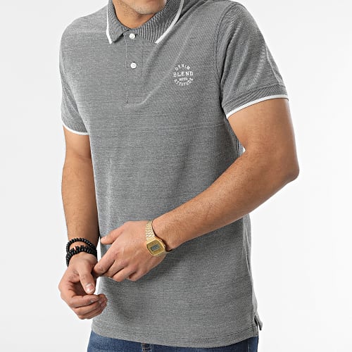 Polo Manches Courtes Nate 20708180 Noir Chiné