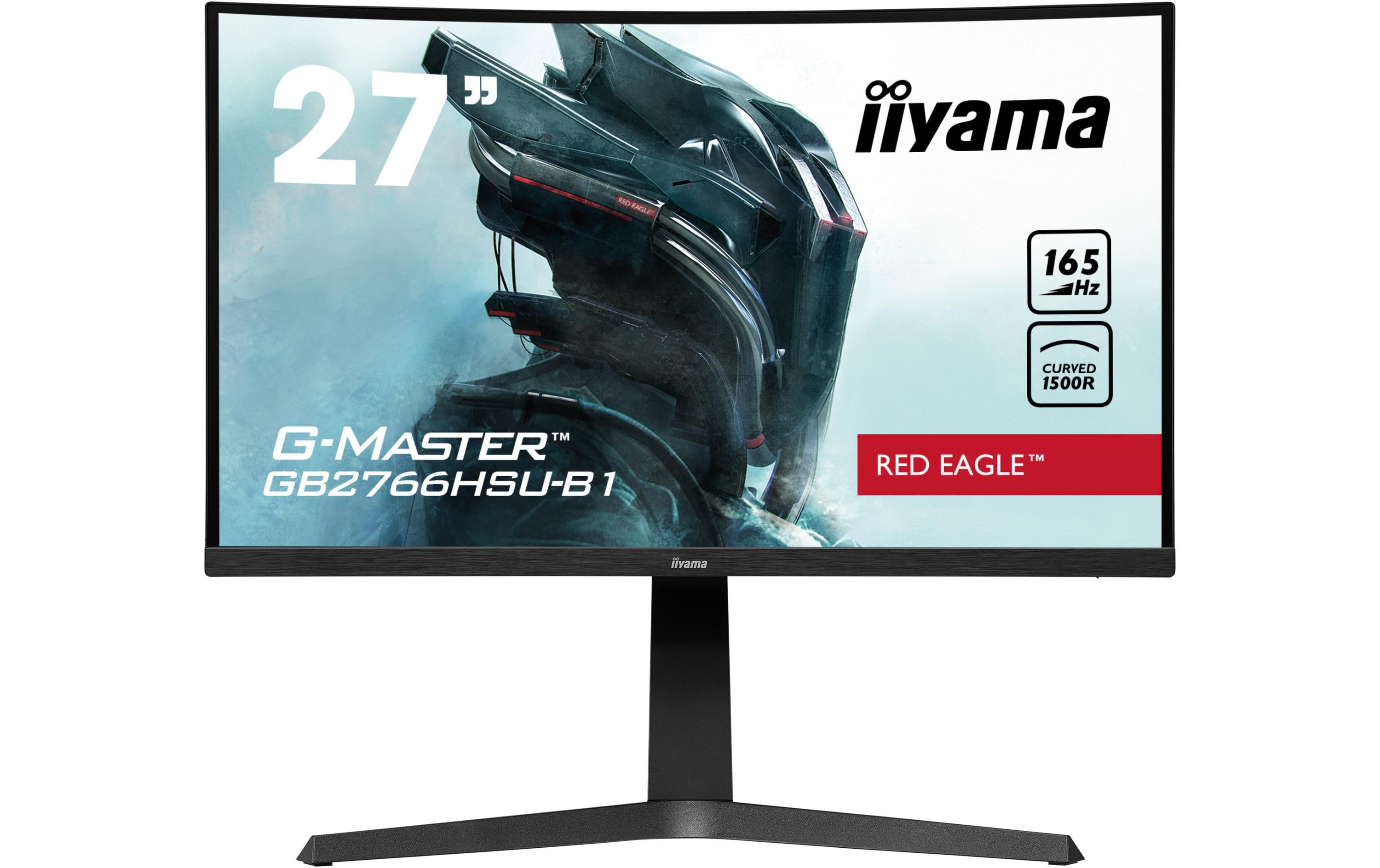 Monitor G-Master GB2766HSU-B1<br>27-Zoll-Monitor mit gebogenem VA-Panel und einer Bildwiederholfrequenz von 165 Hz