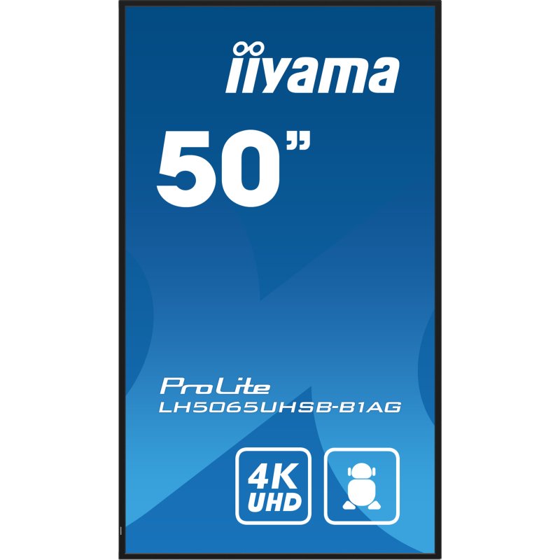 iiyama LH5065UHSB-B1AG Écran d'affichage dynamique Écran plat de signalisation numérique 125,7 cm (49.5