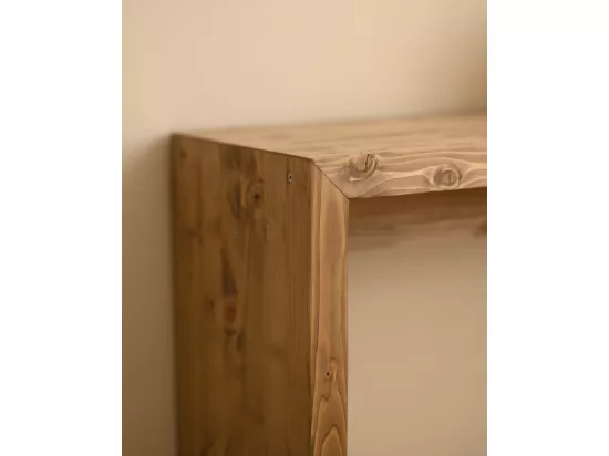 Console en bois de sapin ton vieilli 120x80cm - TELVA - DECOWOOD