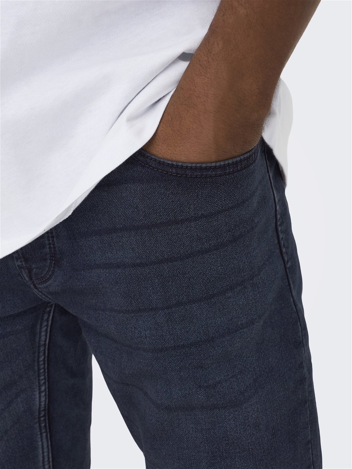 ONSLOOM Mid Rise Slim Fit Jeans Blue Denim