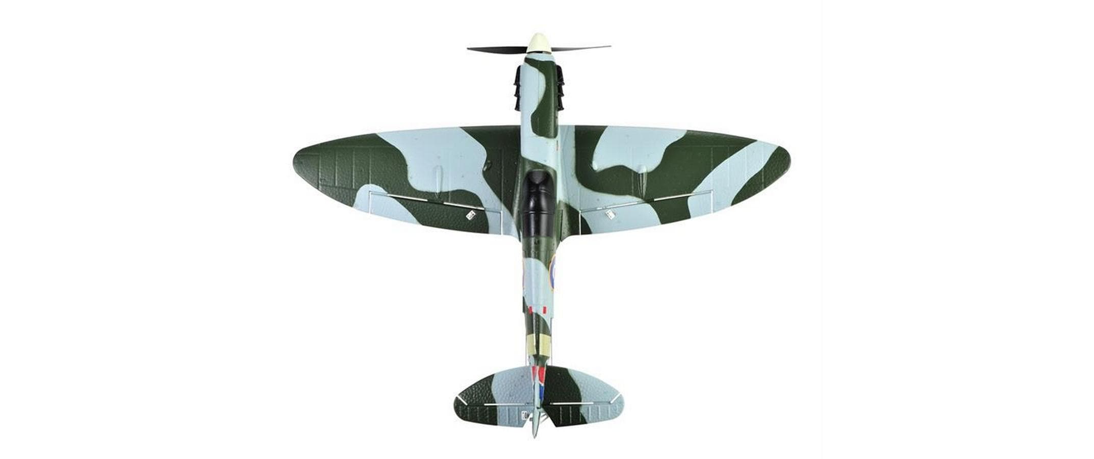 Warbird Mini Spitfire 450 mm, Grau, RTF<br>Kleines 4-Kanal RC-Flugzeug mit Gyro