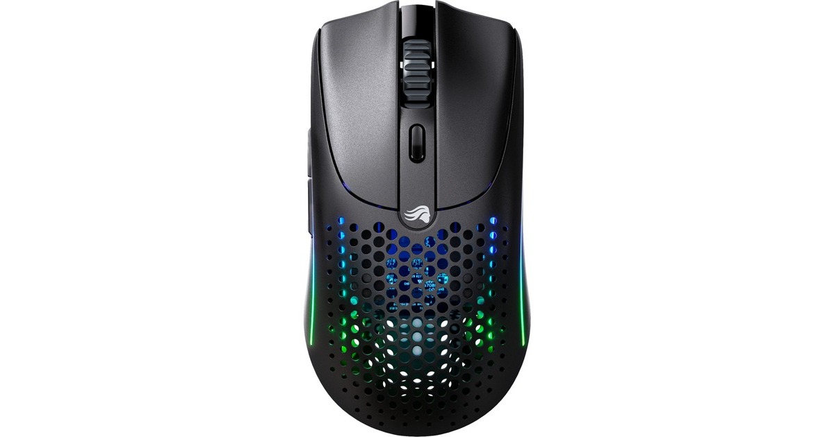 GloriousModel O 2 Wireless gaming muis  (Zwart (mat), 26.000 dpi, 2.4 GHz, Bluetooth, RGB leds)