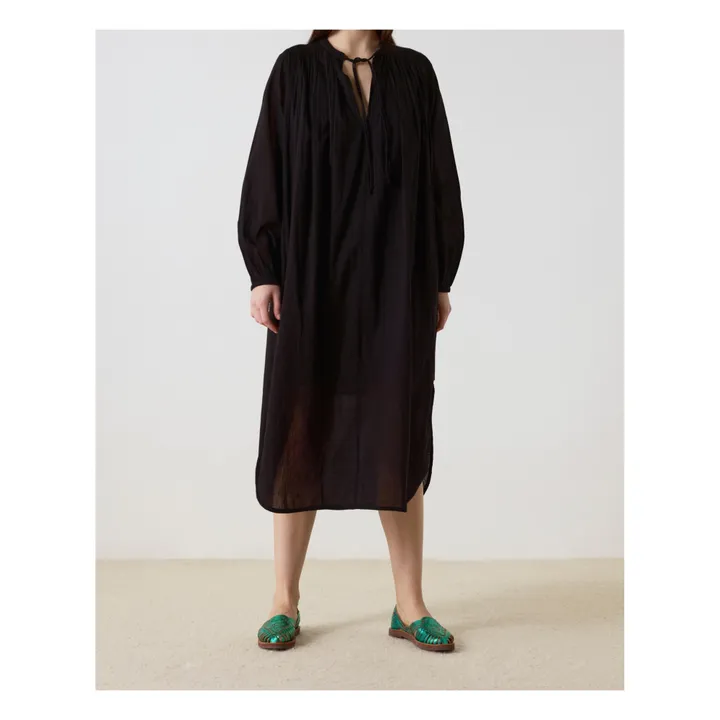Leon & Harper Robe Rizhom Coton Bio | Noir
