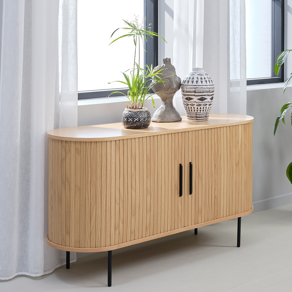 Houten sideboard Lenn Zwart