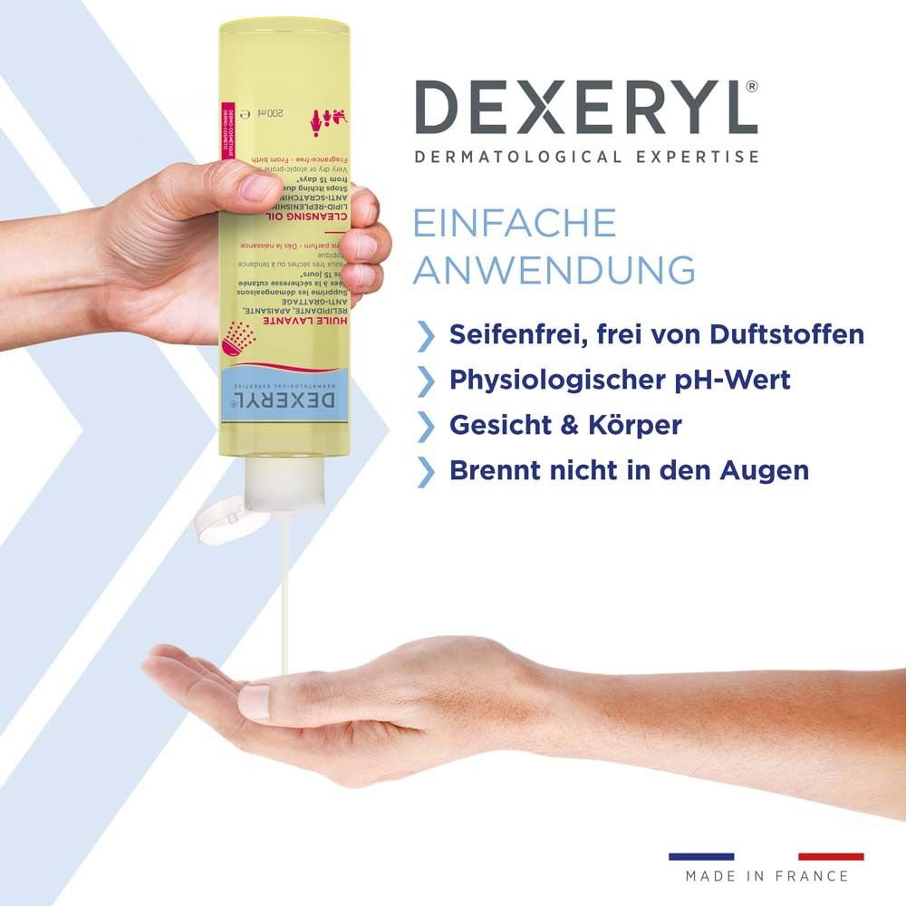 DEXERYL® Reinigungsöl - Sanfte Reinigung bei trockener Haut