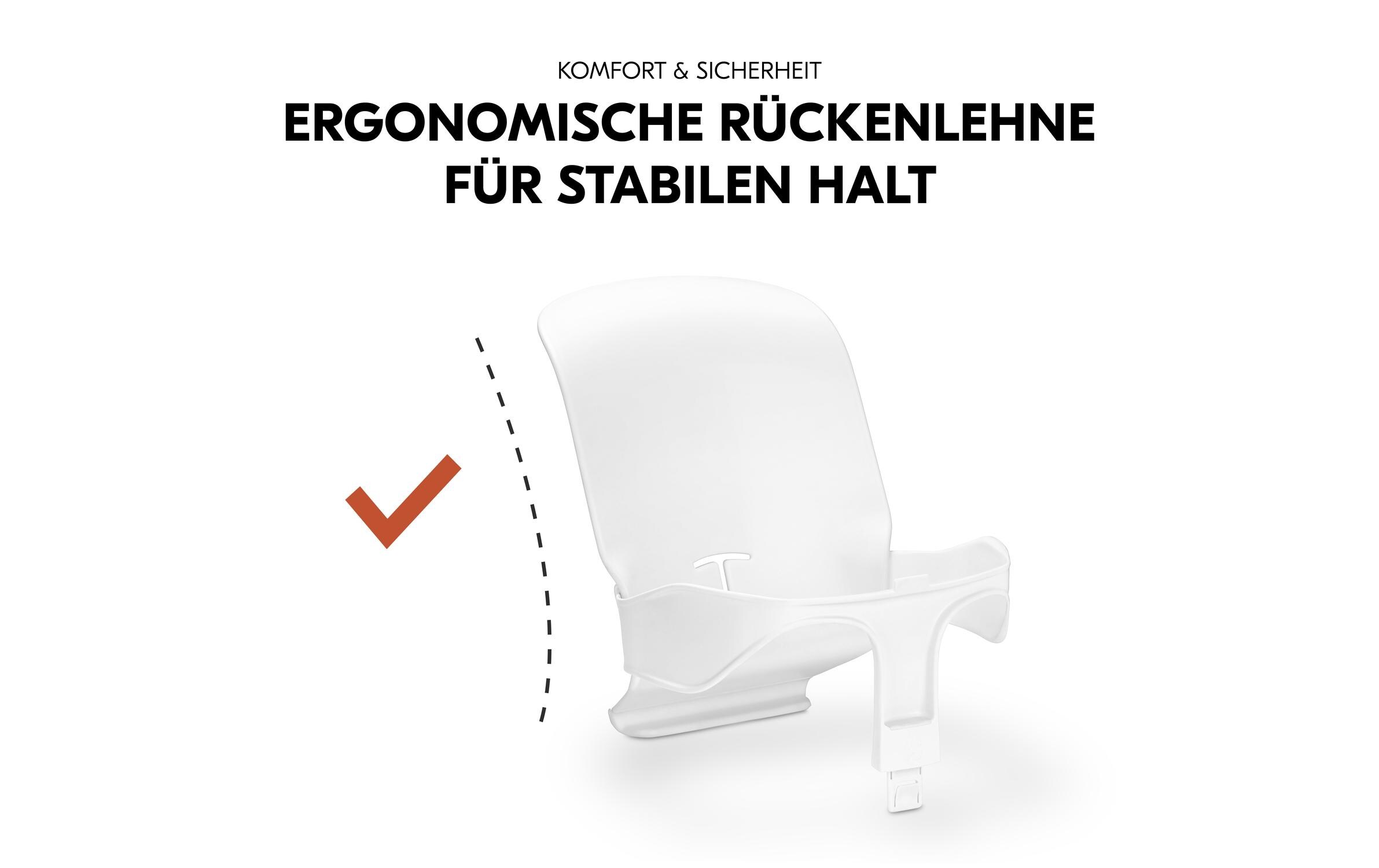 Sitzverkleinerer Highchair Baby Seat White WeissBaby-Sitz für den Hochstuhl