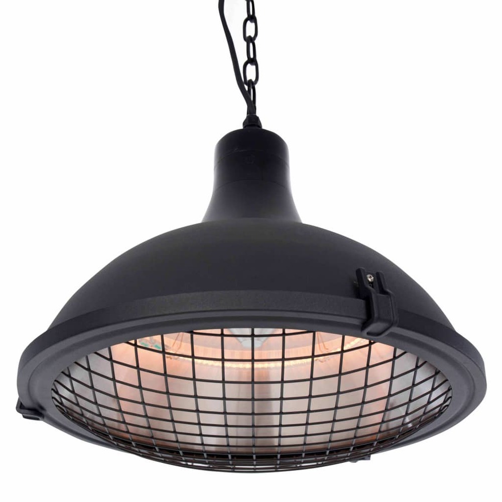Chauffage suspendu indus ii 2100 w halogène noir