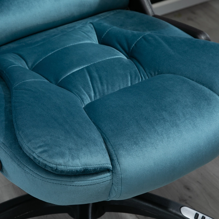 Vinsetto Bürostuhl mit Massage- und Wärmefunktion blau