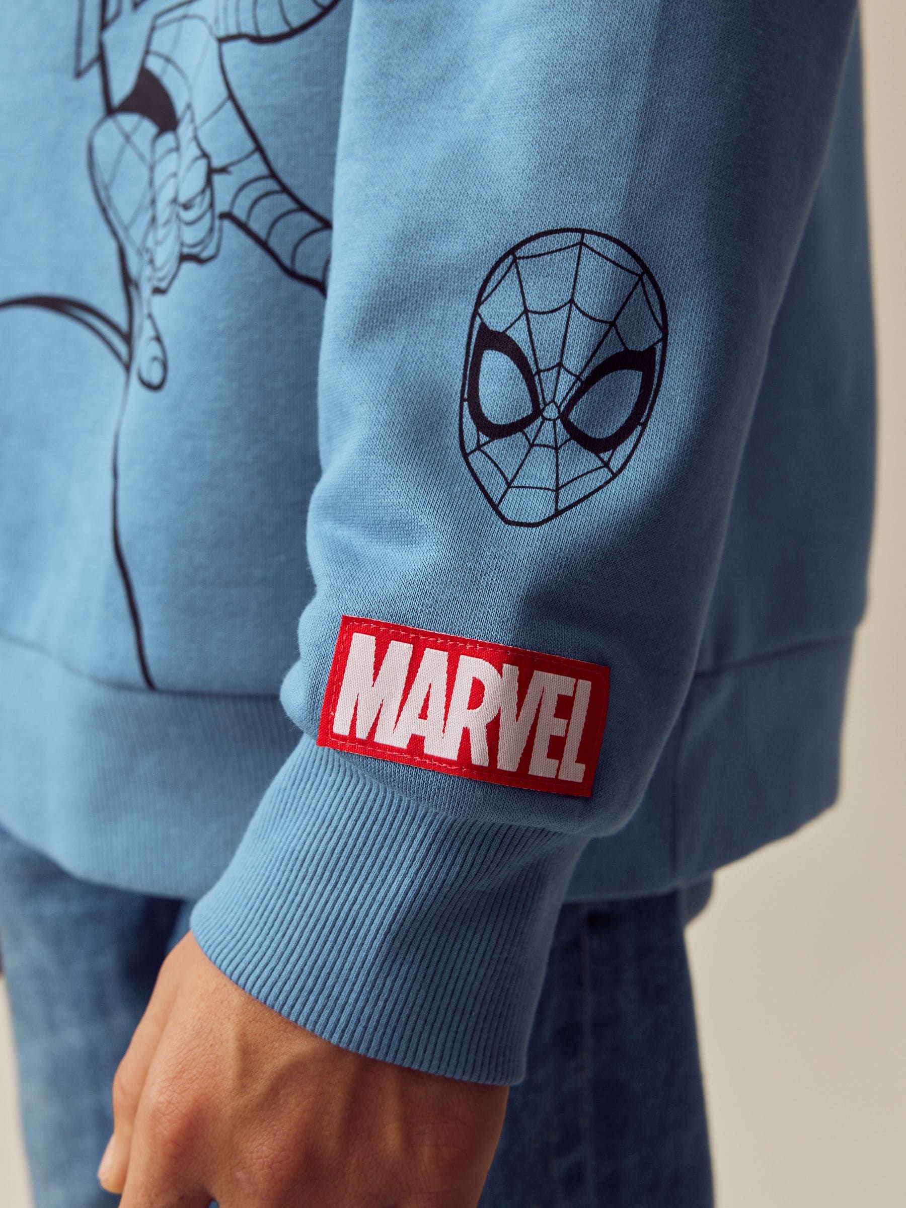Normaal blauw - Spiderman Flip Sequin Hoodie (3-16yrs)