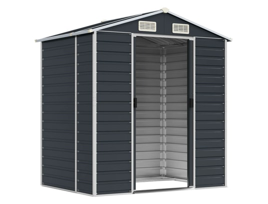 VIDAXL - Abri de jardin anthracite 191x130x198 cm acier galvanisé