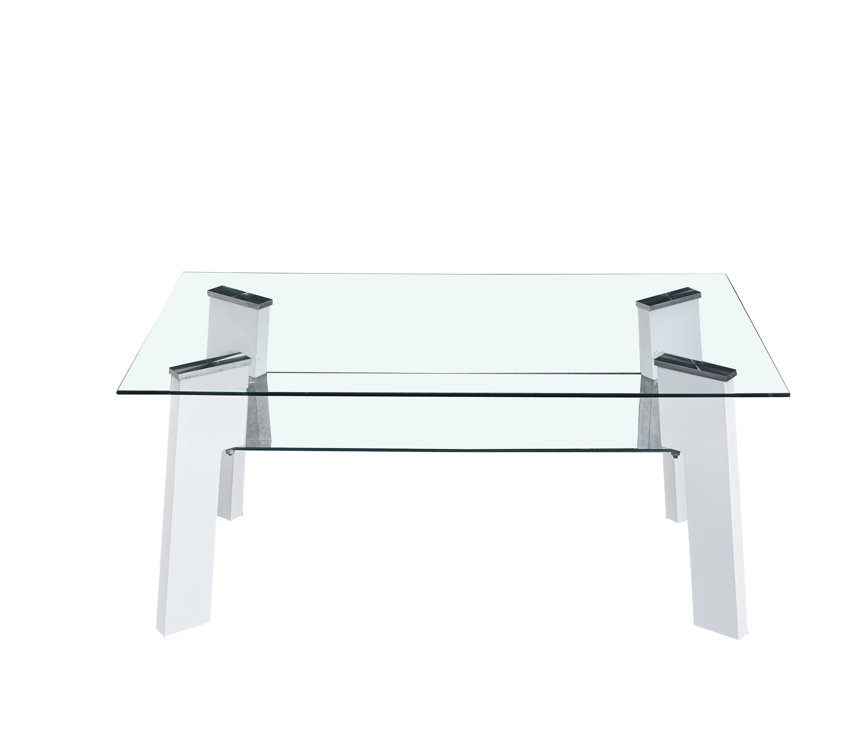 Couchtisch 110x80 hochglanz weiß Glastisch Beistelltisch Wohnzimmer Sofa Tisch