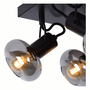 Lucide Madee Plafondspot zwart 4x