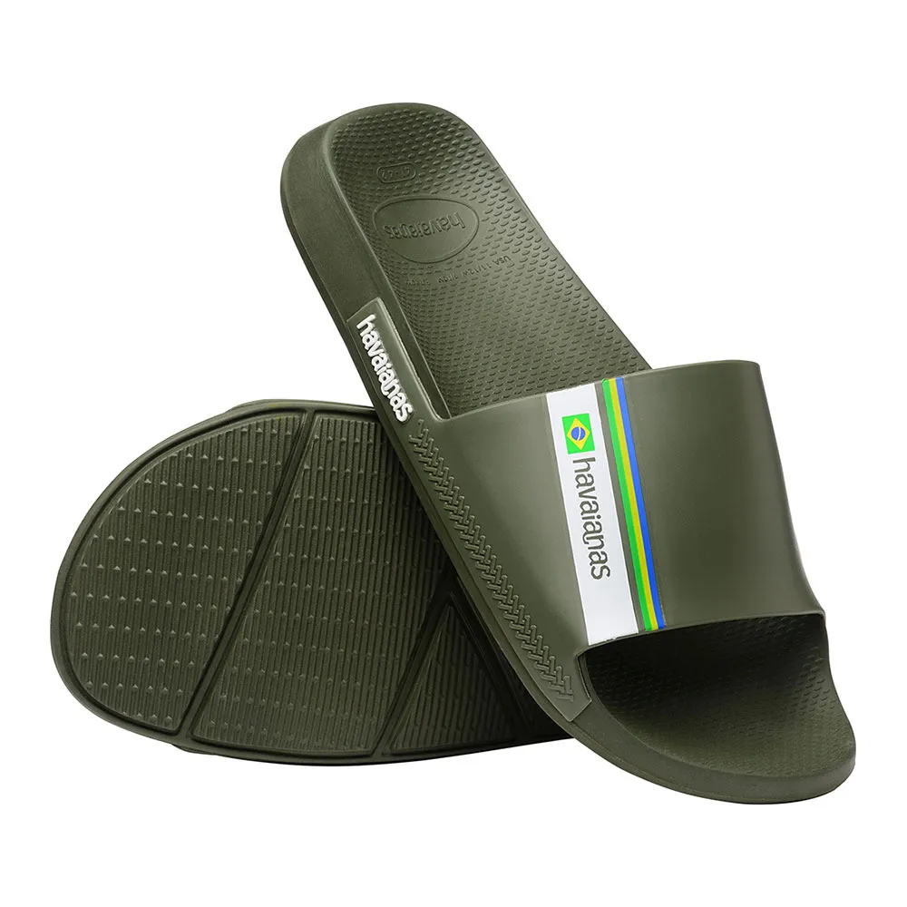 Havaianas SLIDE BRASIL - Sandales green