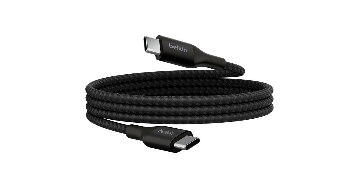 BelkinBoostCharge USB-C > USB-C kabel  (Zwart, 1 meter, 240 W)