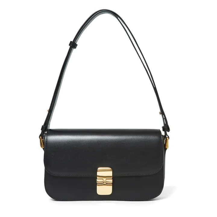 A.P.C. Sac Grace Baguette Cuir Lisse | Noir